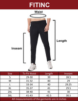 Fitinc Dobby Black Trackpant for Men - FITINC